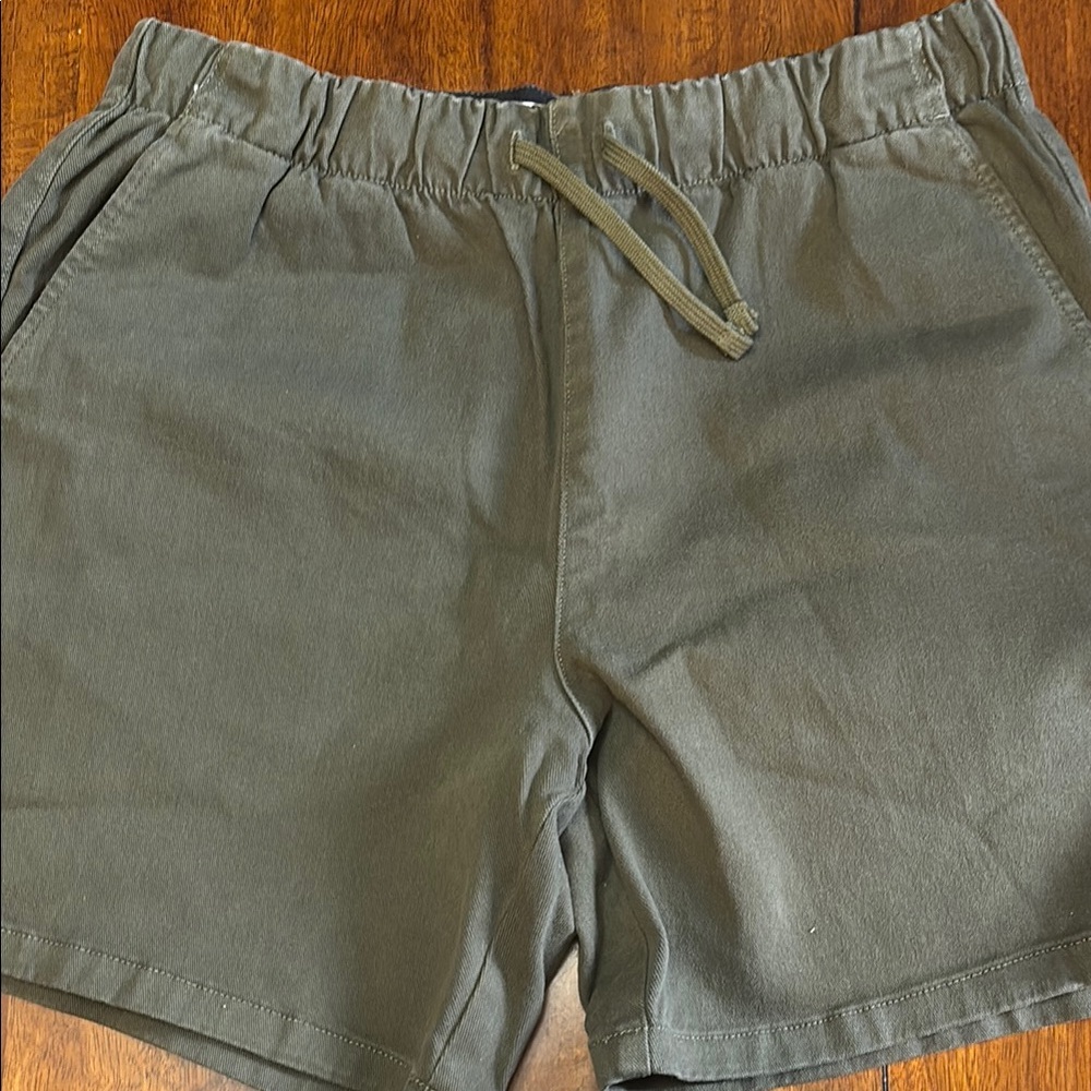 Everlane Green Shorts Elastic Waistband NWOT